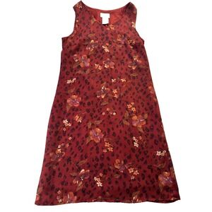 Y2K Vintage 90s Jaclyn Smith Sun Dress Lined Sleeveless Floral Animal Womens 6